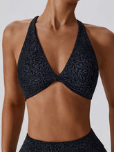 Air Cloud Wave Print Twist Gym BH